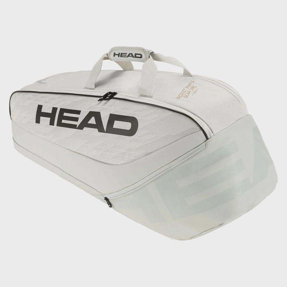 HEAD Pro X Racquet Bag M 6 Pack Corduroy White/White 1 HEAD Pro X Racquet Bag M 6 Pack Corduroy White/White