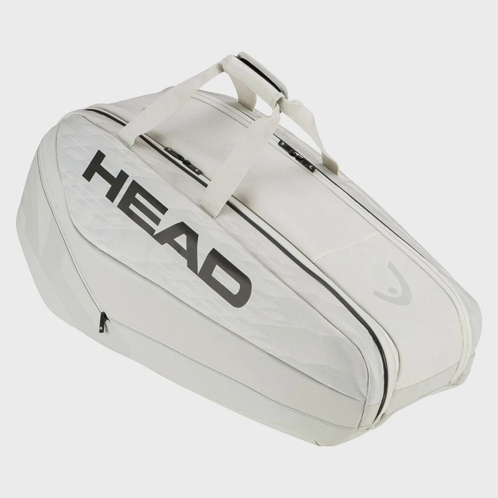 HEAD Pro X Racquet Bag M 6 Pack Corduroy White/White 2 HEAD Pro X Racquet Bag M 6 Pack Corduroy White/White - Image 2
