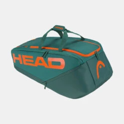 HEAD Pro Racquet Bag XL Dark Cyan/Fluorescent Orange