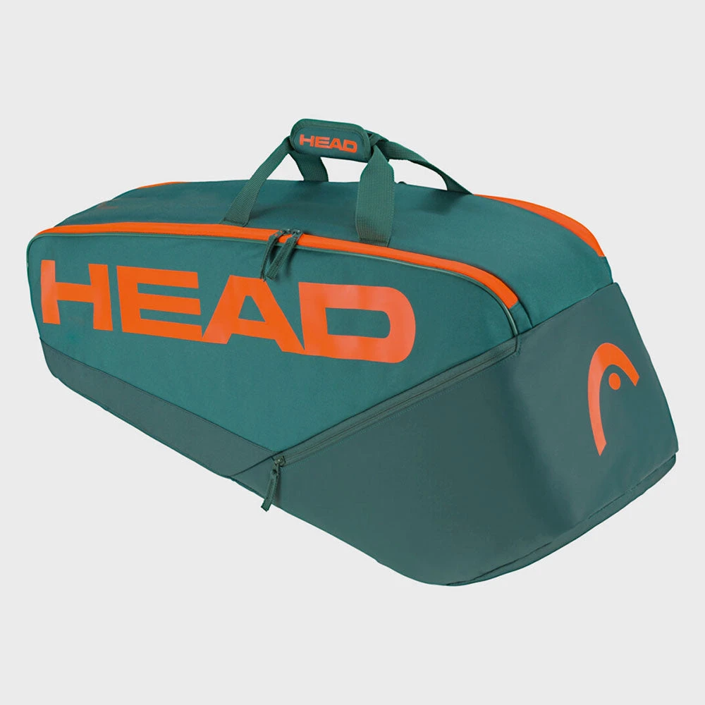 HEAD Pro Racquet Bag M 6 Pack Dark Cyan/Fluorescent Orange 1 HEAD Pro Racquet Bag M 6 Pack Dark Cyan/Fluorescent Orange