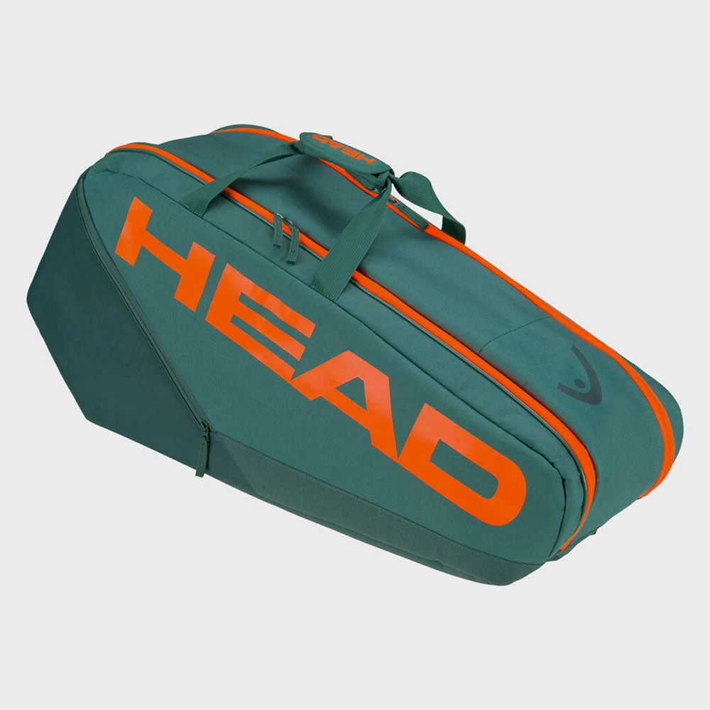 HEAD Pro Racquet Bag M 6 Pack Dark Cyan/Fluorescent Orange 2 HEAD Pro Racquet Bag M 6 Pack Dark Cyan/Fluorescent Orange - Image 2