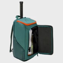 HEAD Pro Racquet Backpack 28L Dark Cyan/ Fluorescent Orange -Head 073399 3